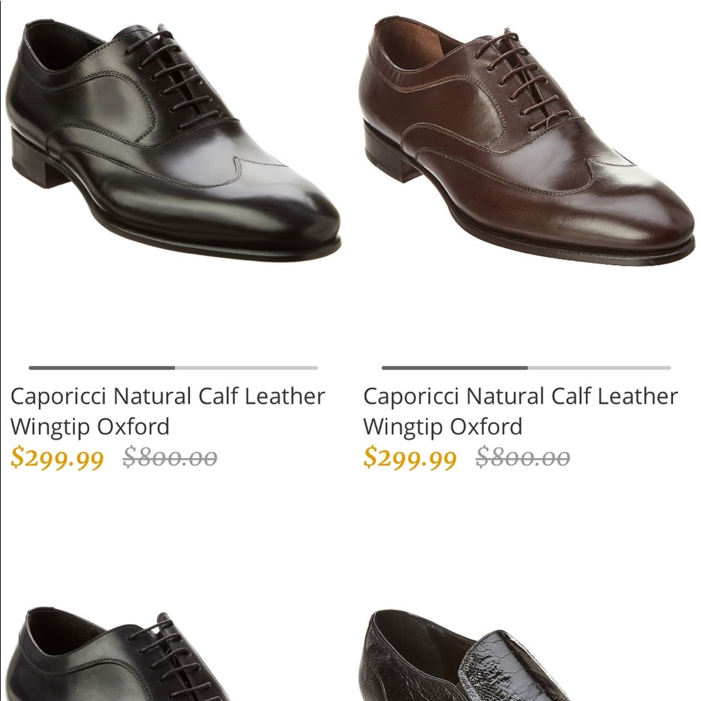 Caporicci Wingtip Chocolate 9.5 - Picture 2 of 7